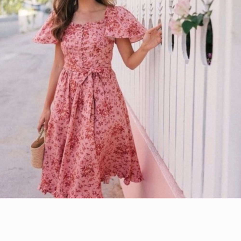 Floral Pink Dress